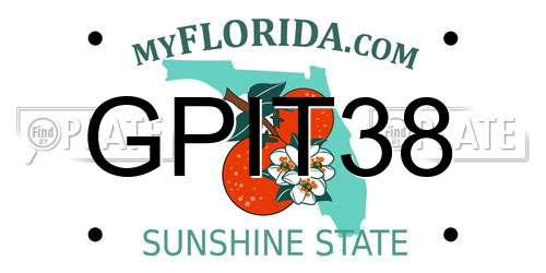 GPIT38 Florida License Plate