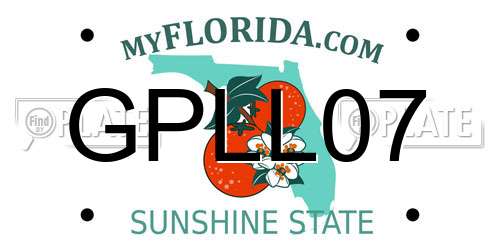 GPLL07 Florida License Plate