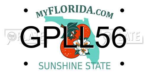 GPLL56 Florida License Plate