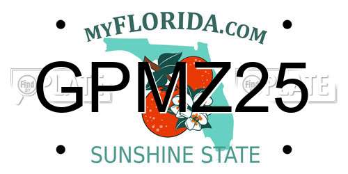 GPMZ25 Florida License Plate