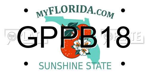 GPPB18 Florida License Plate