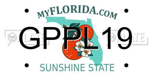 GPPL19 Florida License Plate