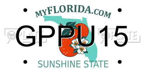 GPPU15 Florida License Plate