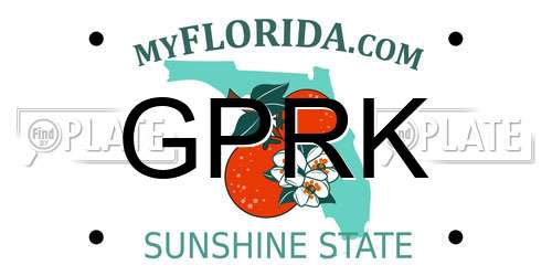 GPRK Florida License Plate