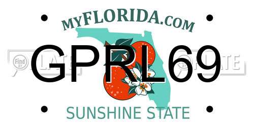 GPRL69 Florida License Plate