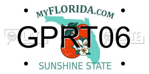 GPRT06 Florida License Plate