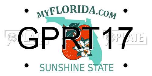 GPRT17 Florida License Plate