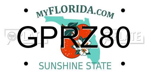 GPRZ80 Florida License Plate