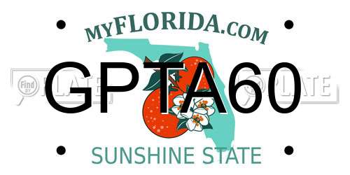 GPTA60 Florida License Plate