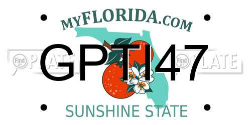 GPTI47 Florida License Plate