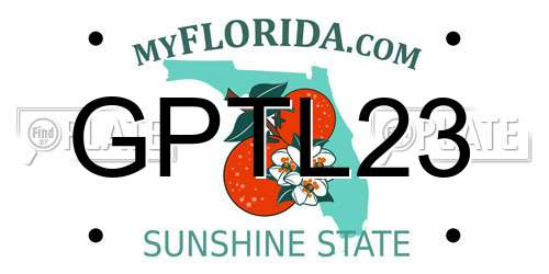 GPTL23 Florida License Plate