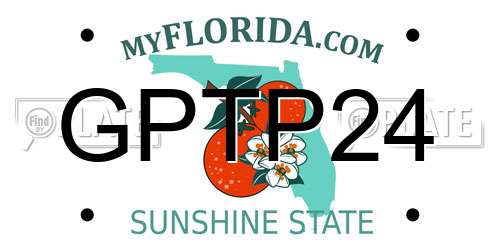 GPTP24 Florida License Plate