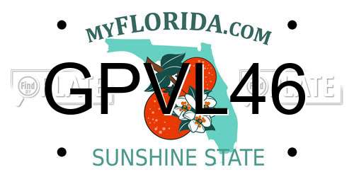 GPVL46 Florida License Plate