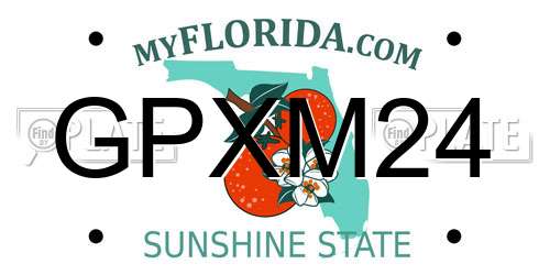 GPXM24 Florida License Plate