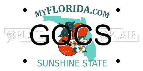 GQCS Florida License Plate