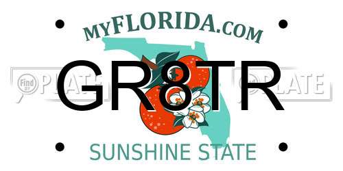 GR8TR Florida License Plate