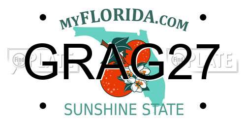 GRAG27 Florida License Plate