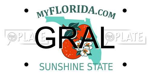 GRAL Florida License Plate