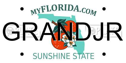 GRANDJR Florida License Plate