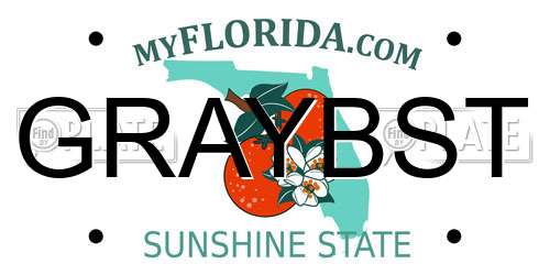 GRAYBST Florida License Plate