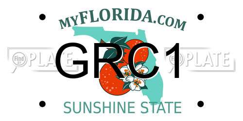 GRC1 Florida License Plate