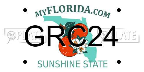 GRC24 Florida License Plate