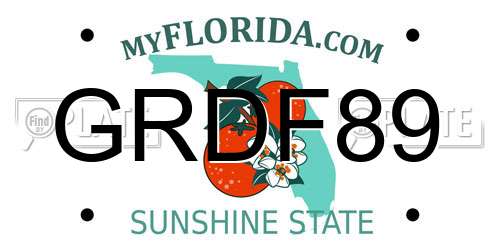GRDF89 Florida License Plate