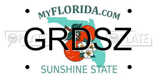 GRDSZ Florida License Plate