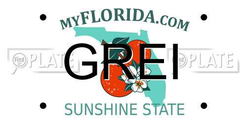 GREI Florida License Plate