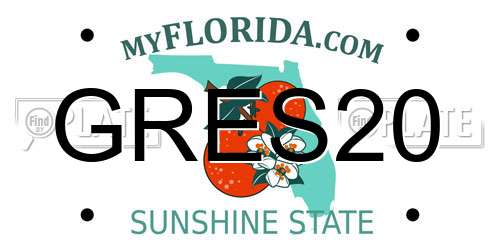 GRES20 Florida License Plate