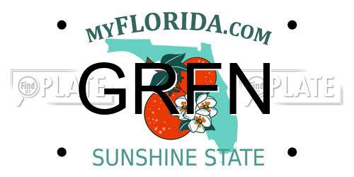GRFN Florida License Plate