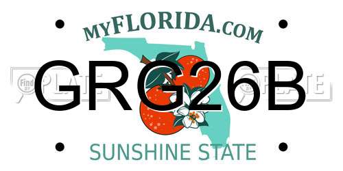 GRG26B Florida License Plate
