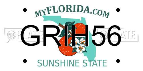GRIH56 Florida License Plate