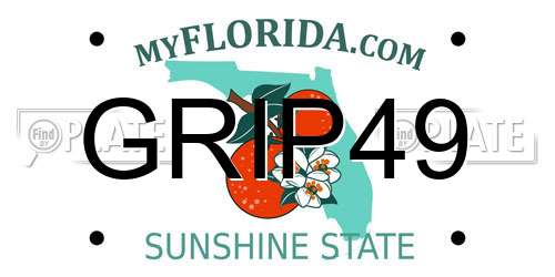 GRIP49 Florida License Plate