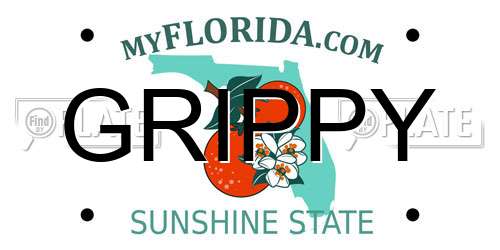 GRIPPY Florida License Plate