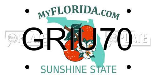 GRIU70 Florida License Plate