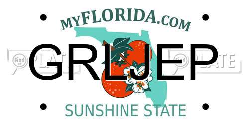 GRLJEP Florida License Plate