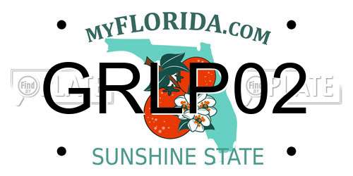 GRLP02 Florida License Plate