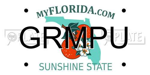 GRMPU Florida License Plate