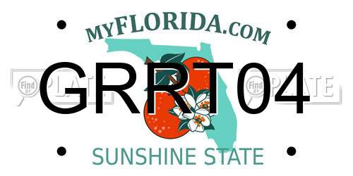 GRRT04 Florida License Plate