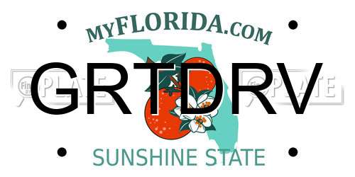 GRTDRV Florida License Plate