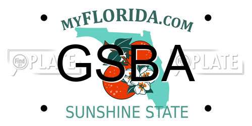 GSBA Florida License Plate