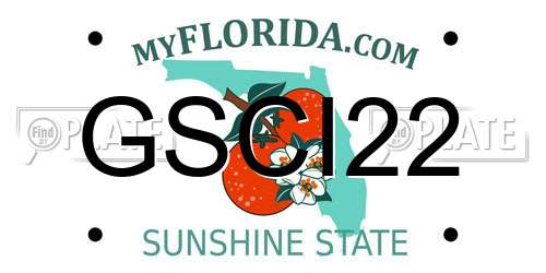 GSCI22 Florida License Plate