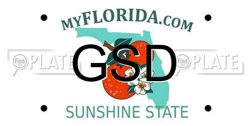 GSD Florida License Plate