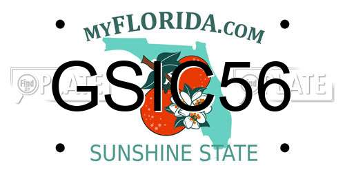 GSIC56 Florida License Plate