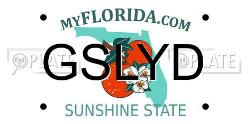 GSLYD Florida License Plate