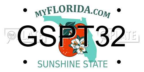 GSPT32 Florida License Plate