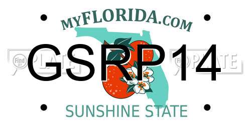 GSRP14 Florida License Plate