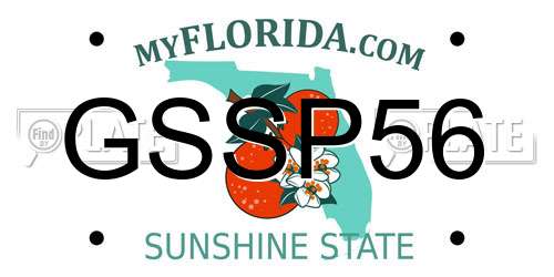 GSSP56 Florida License Plate