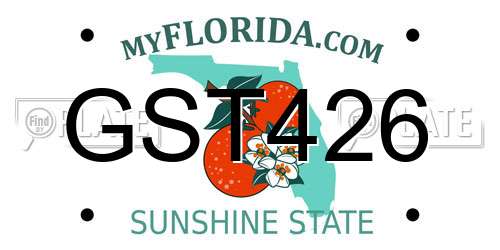 GST426 Florida License Plate